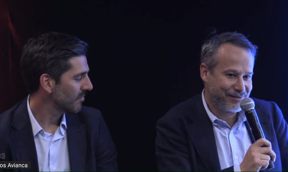 Gabriel Oliva, presidente e COO da Avianca, e Adrián Neuhauser, CEO do Grupo Abra