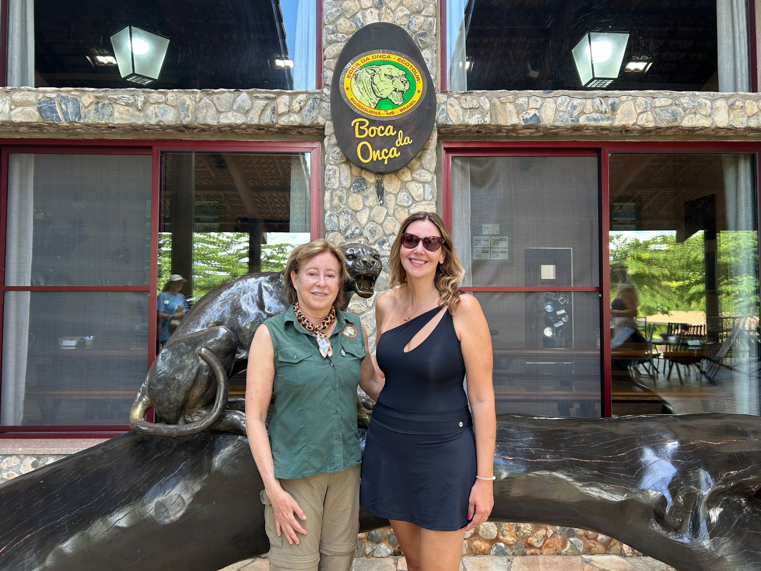 Angela Barbosa, proprietária da Boca da Onça Ecotur, e Ana Paula Ramazzini, da Integração Trade