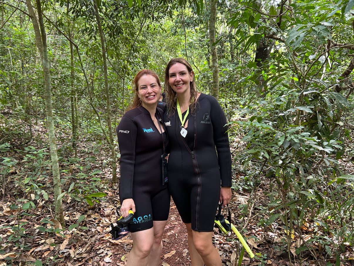 Tainara Dini, da Sakura, e Ana Paula Ramazzini, da Integração Trade