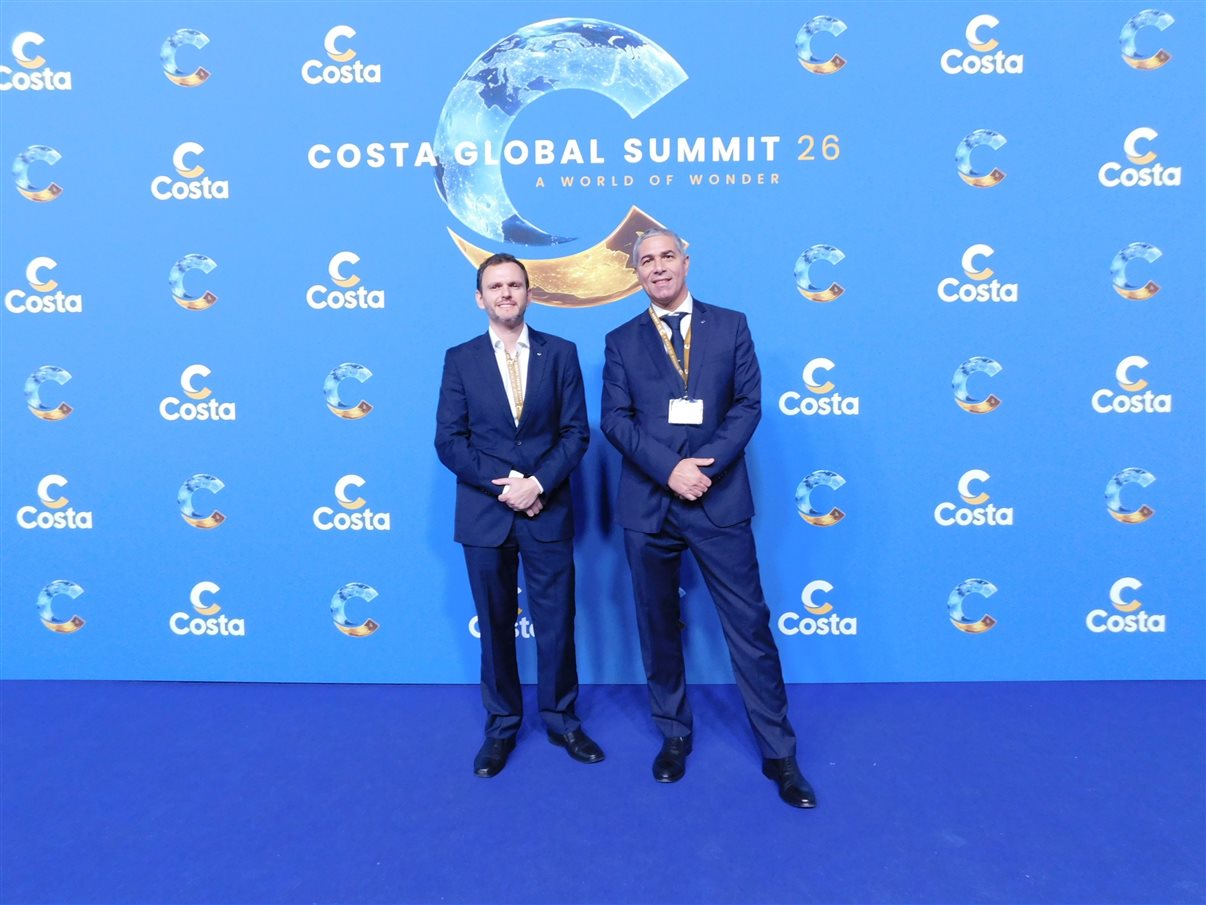 Ruy Ribeiro e Dario Rustico, da Costa Cruzeiros