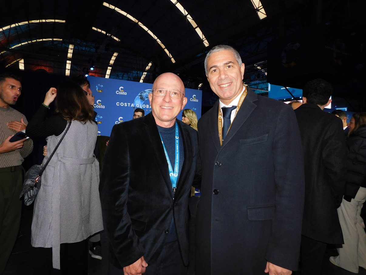 Ruy Ribeiro e Dario Rustico, da Costa Cruzeiros