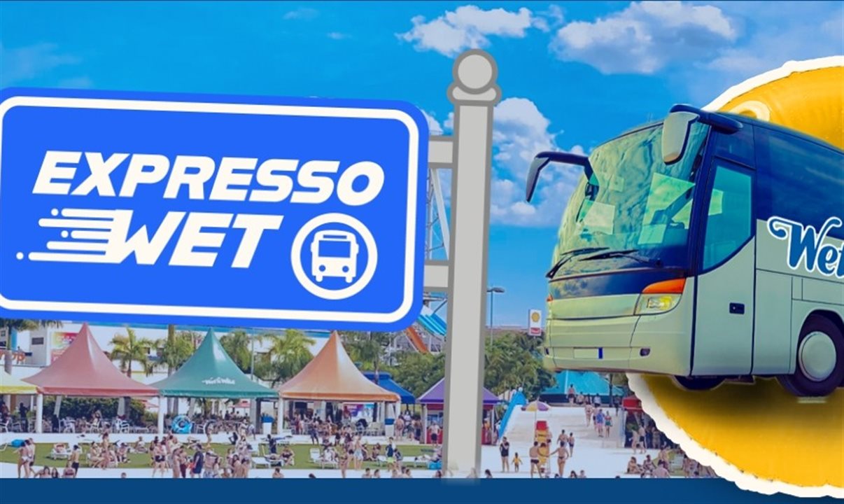 Expresso Wet permite que o público chegue ao parque dispensando o uso de veículo próprio