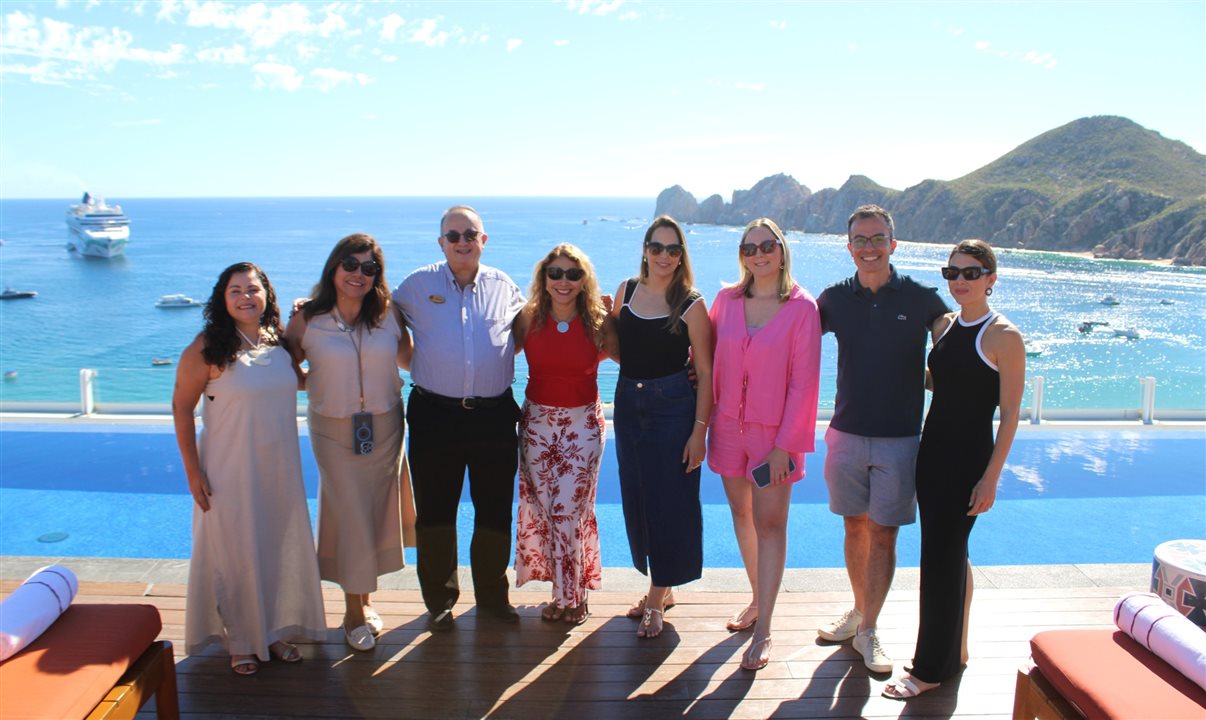 Adriana Cavalcanti (Abreu), Diana Pomar (Turismo de Los Cabos), Oscar Molina (Corazón Cabo), Beatriz Lopes (Copa Airlines), Bruna Pedroso (BRT), Tiana Lopes (BWT), Lucas Paci (Tyller) e Priscilla Ferreira (Confiança)