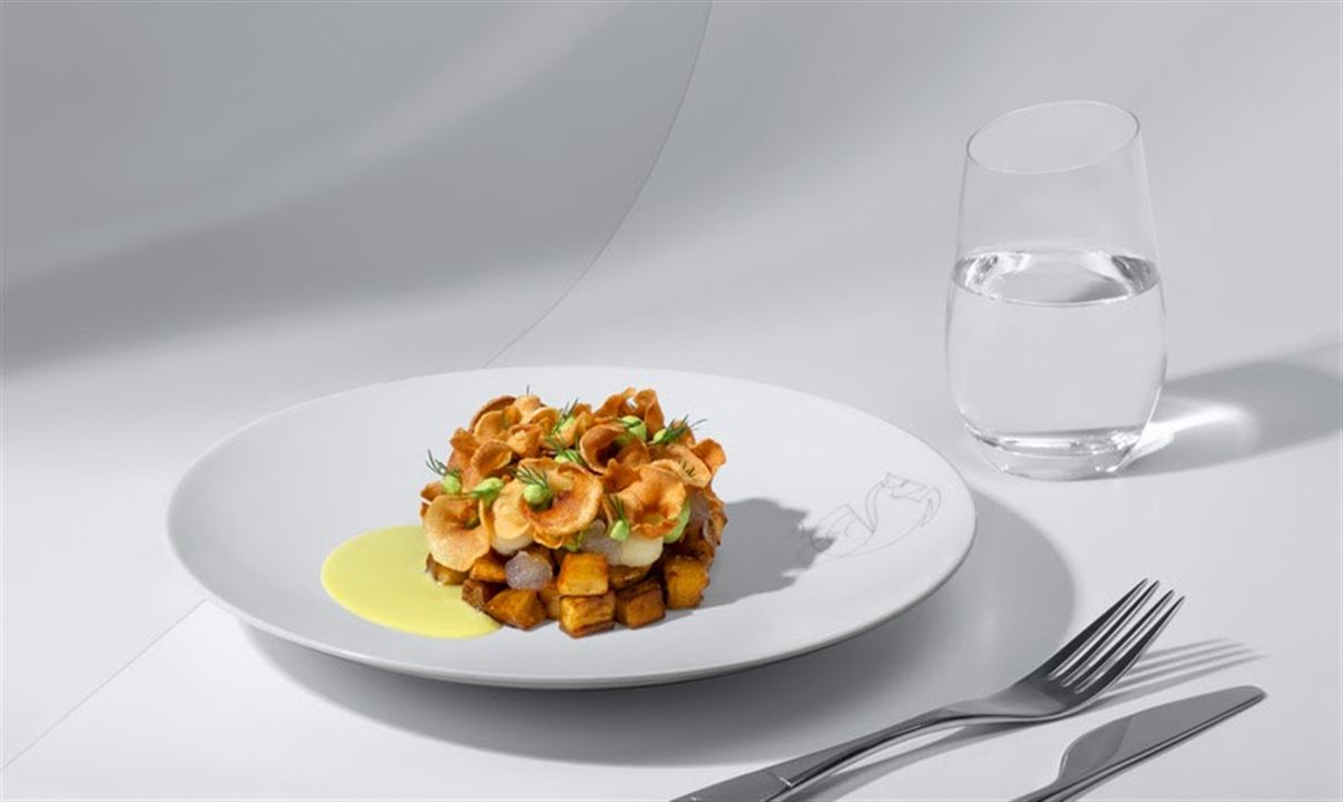 Pastinacas assadas com mel, nozes, endro e curry por Anne-Sophie Pic