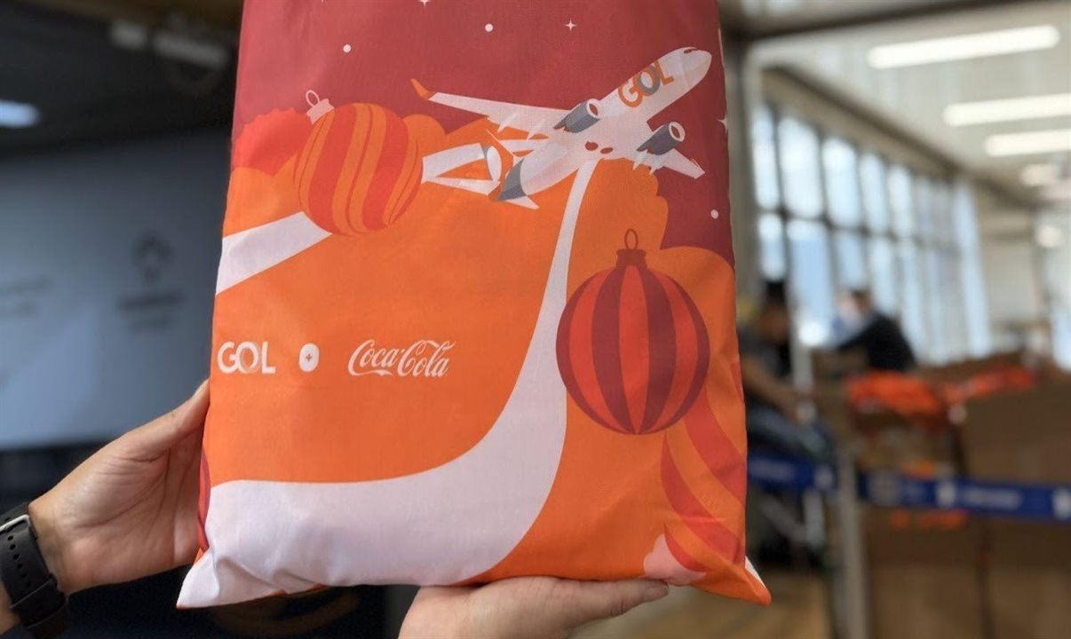No kit de boas vindas, os clientes ganharam uma ecobag personalizada