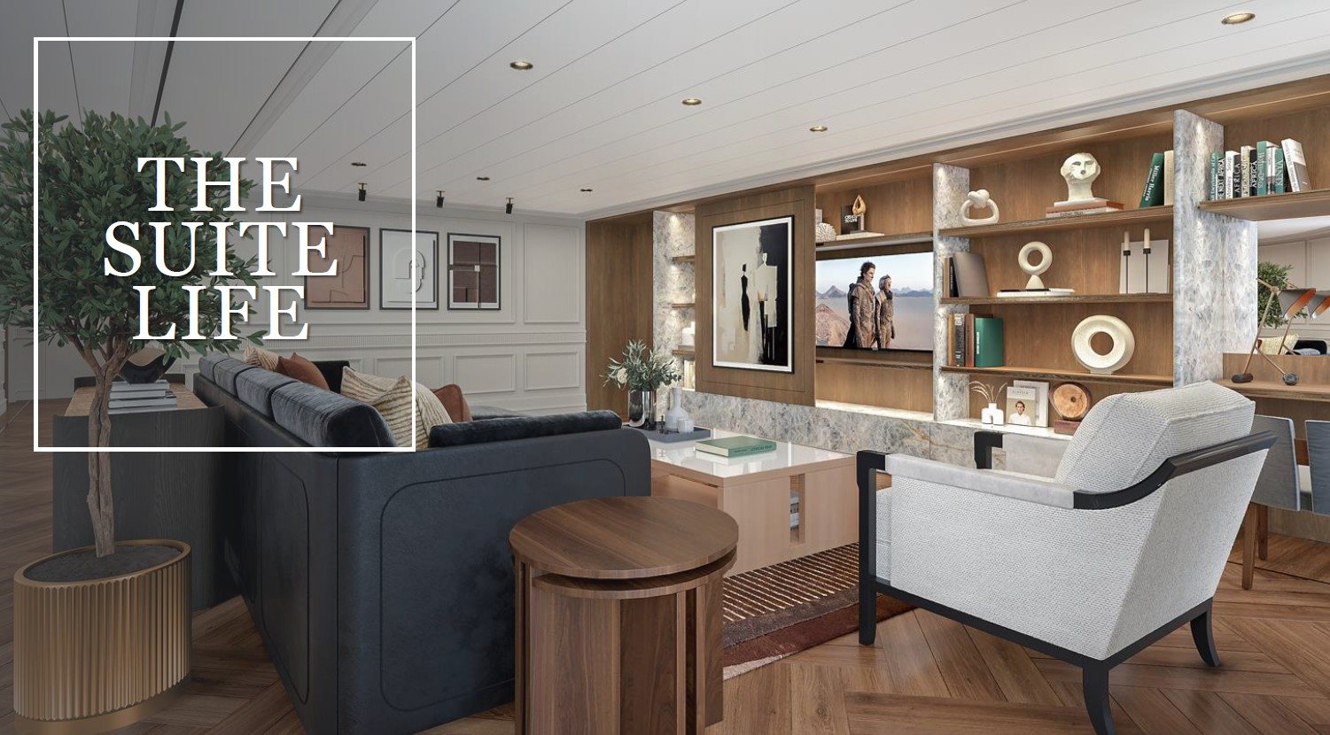 Projeção artística de uma das suítes do Oceania Sonata