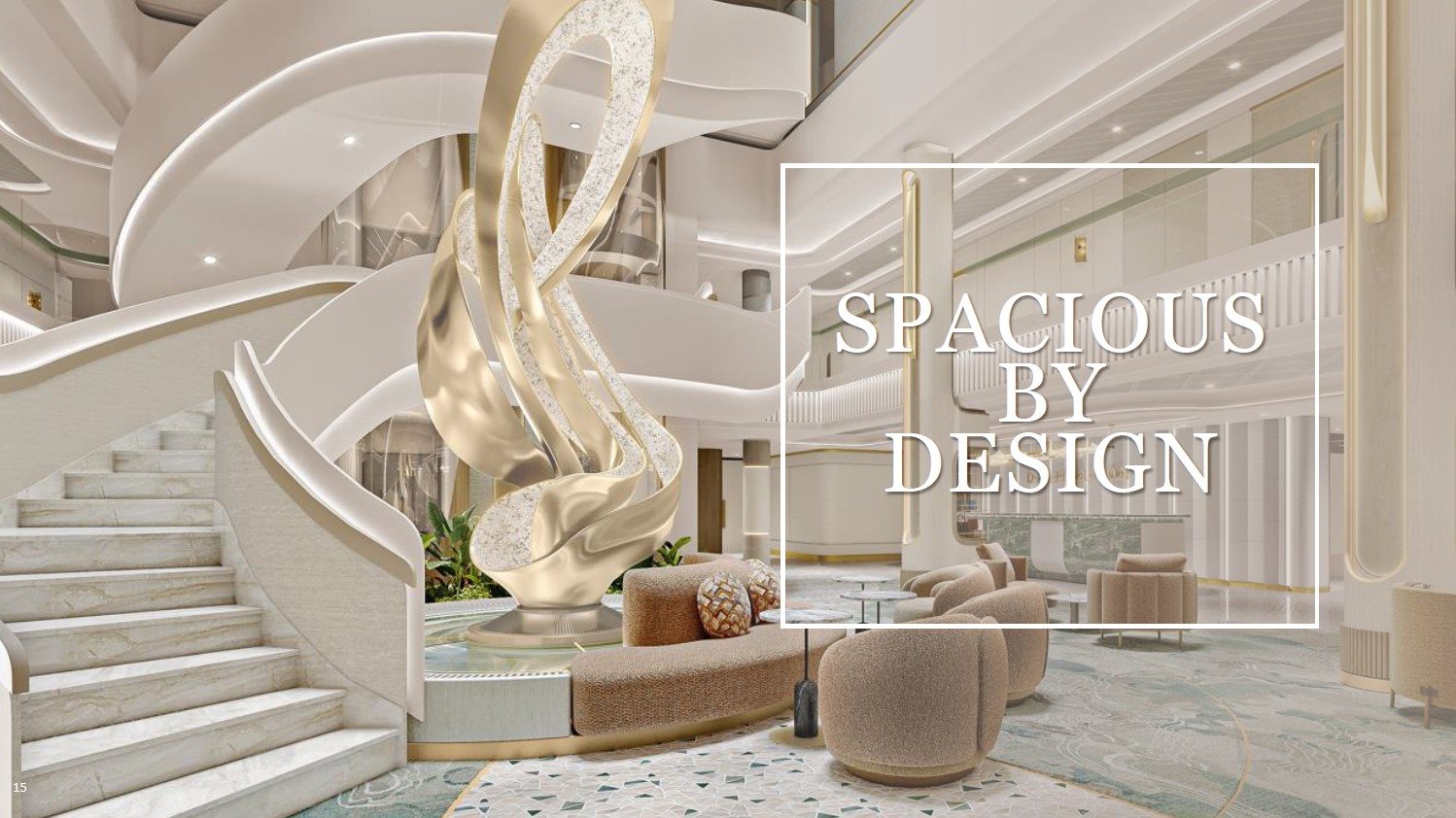 Projeção artística do Oceania Sonata