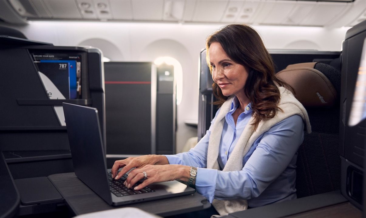 As novas aeronaves Boeing 787-9 e 787-8 da American também contarão com wi-fi gratuito