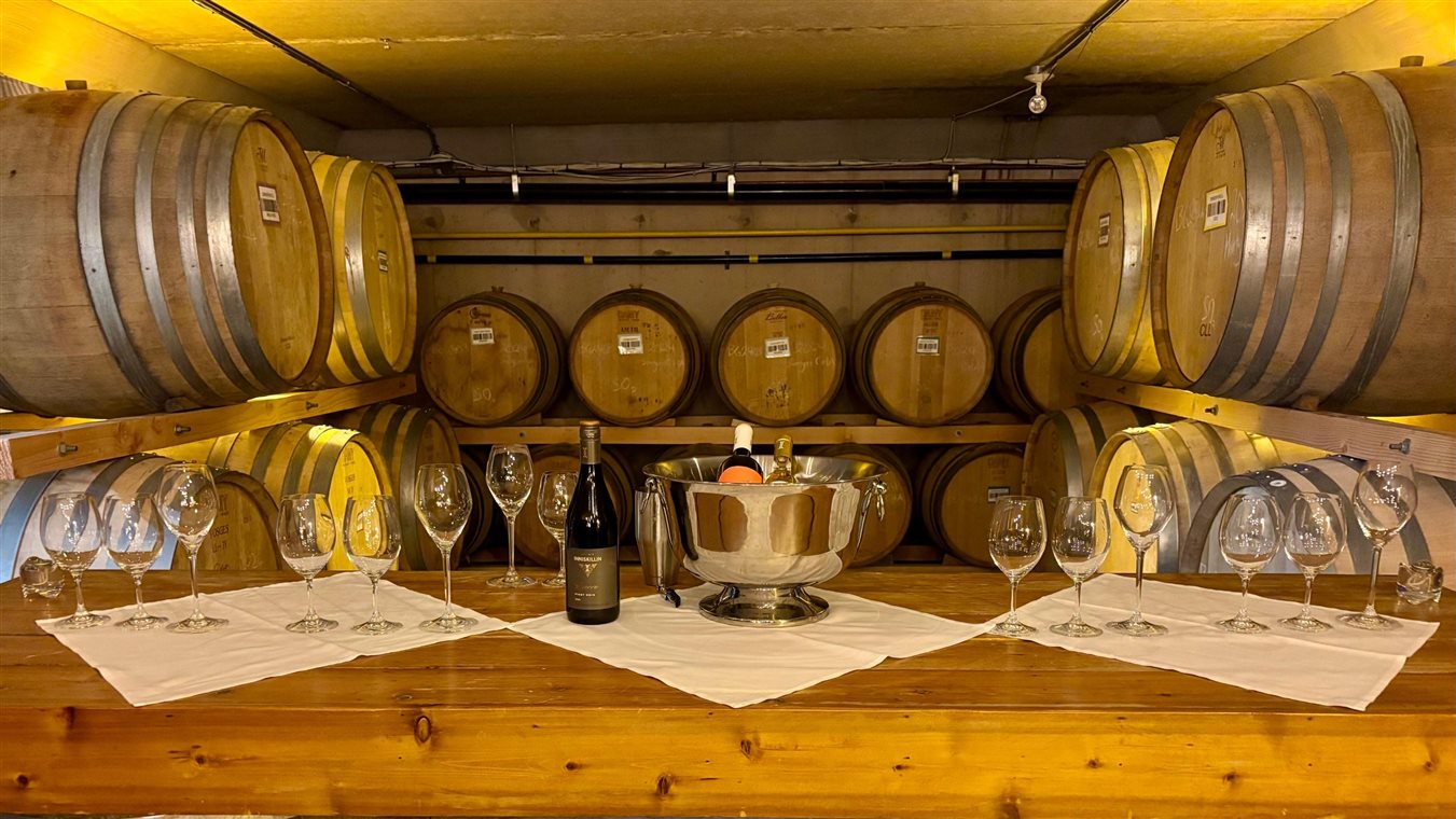 Cave da Inniskillin, onde s&atilde;o realizados almo&ccedil;os para pequenos grupos e degusta&ccedil;&otilde;es