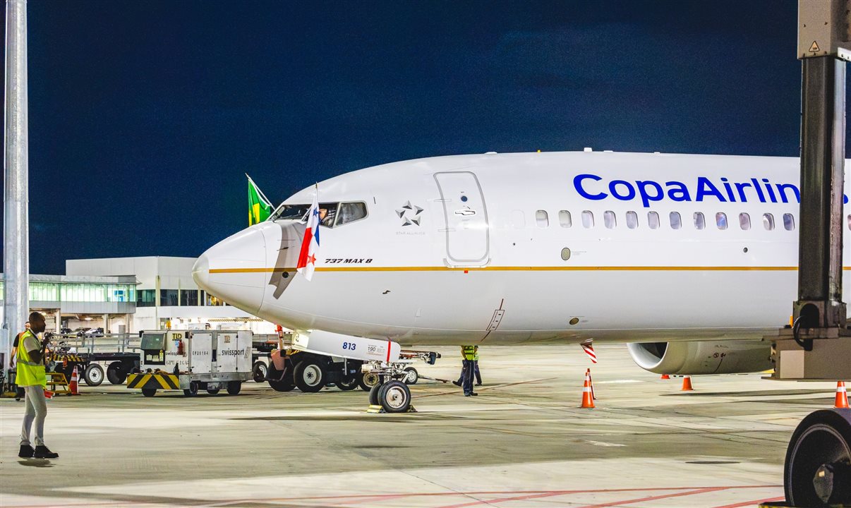 Chegada do primeiro voo da Copa Airlines