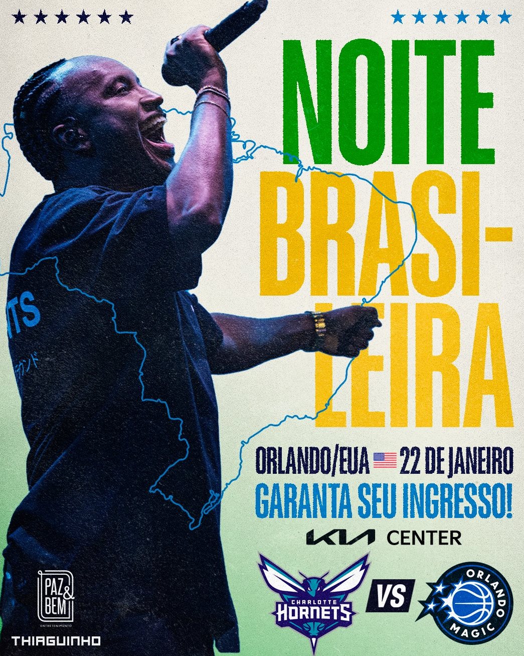 Thiaguinho será a estrela da Brazil Night