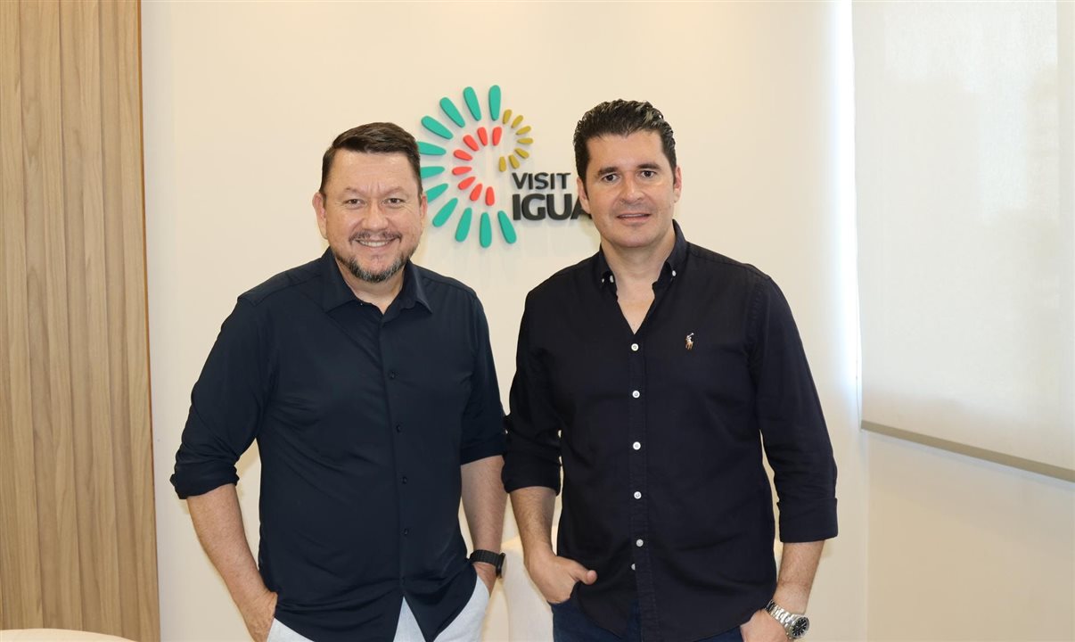 Wolney Biesdorf, presidente do Visit Iguassu, e Jaime Mendes, presidente do Conselho Deliberativo do Visit Iguassu