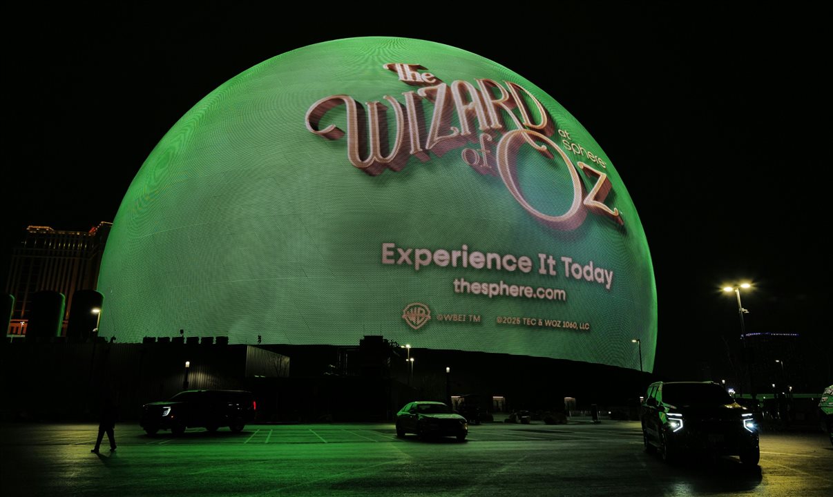 Sphere tem shows e experiências imersivas em Las Vegas