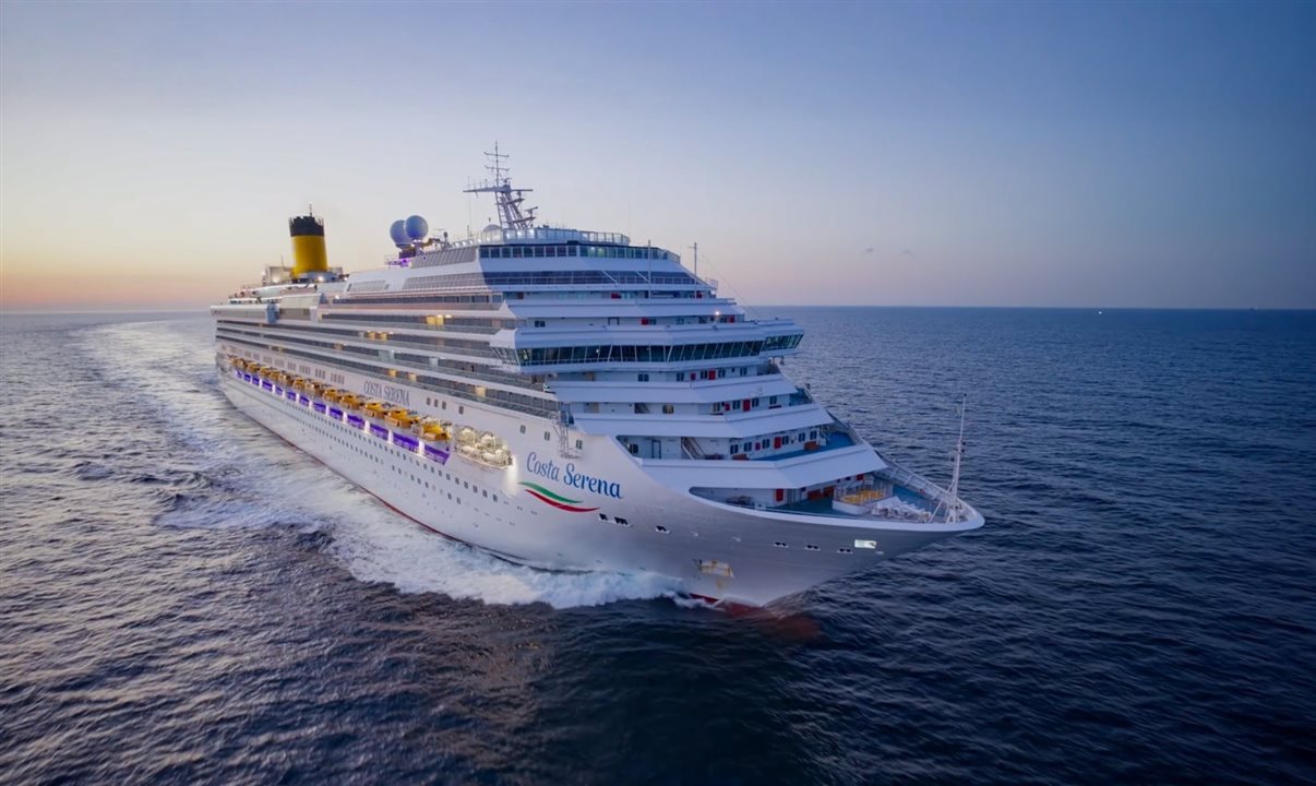 Costa Serena realizará cruzeiros de volta ao mundo em 2026