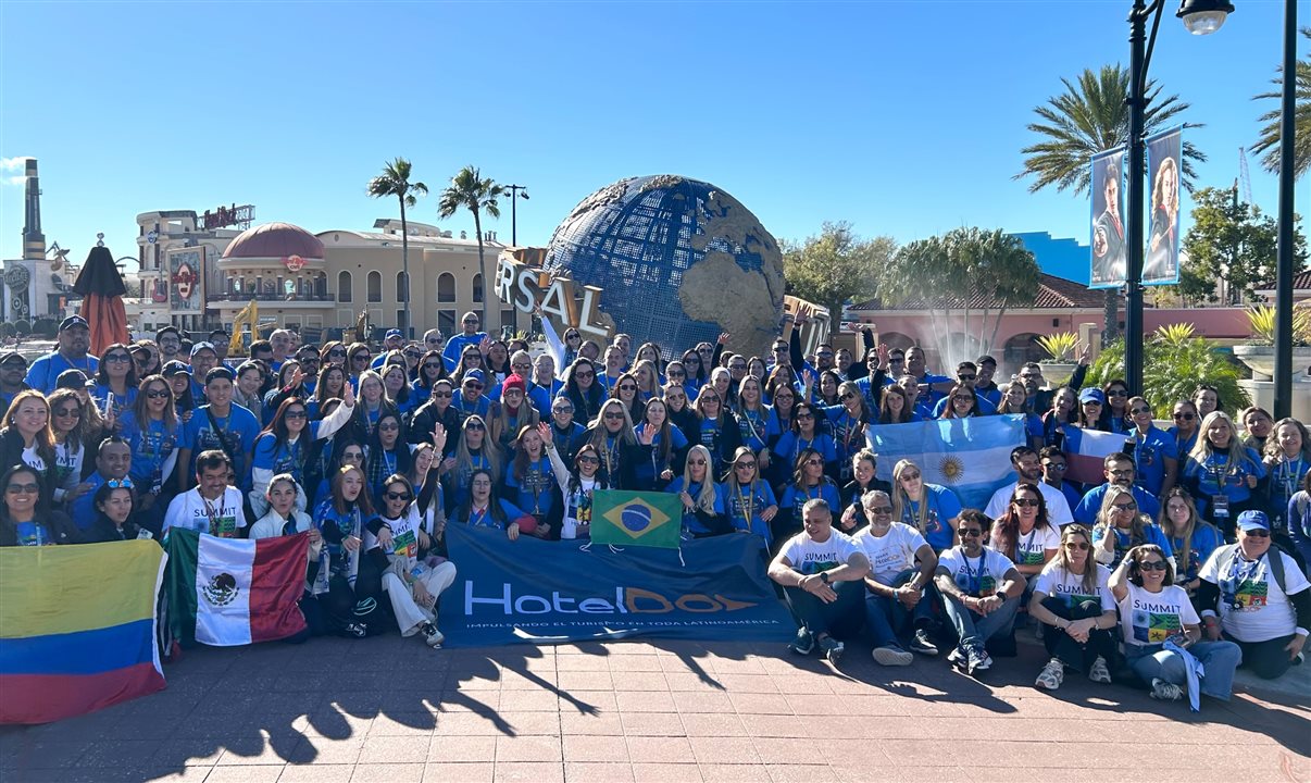 Participantes do summit internacional da HotelDO no Universal Studios Florida
