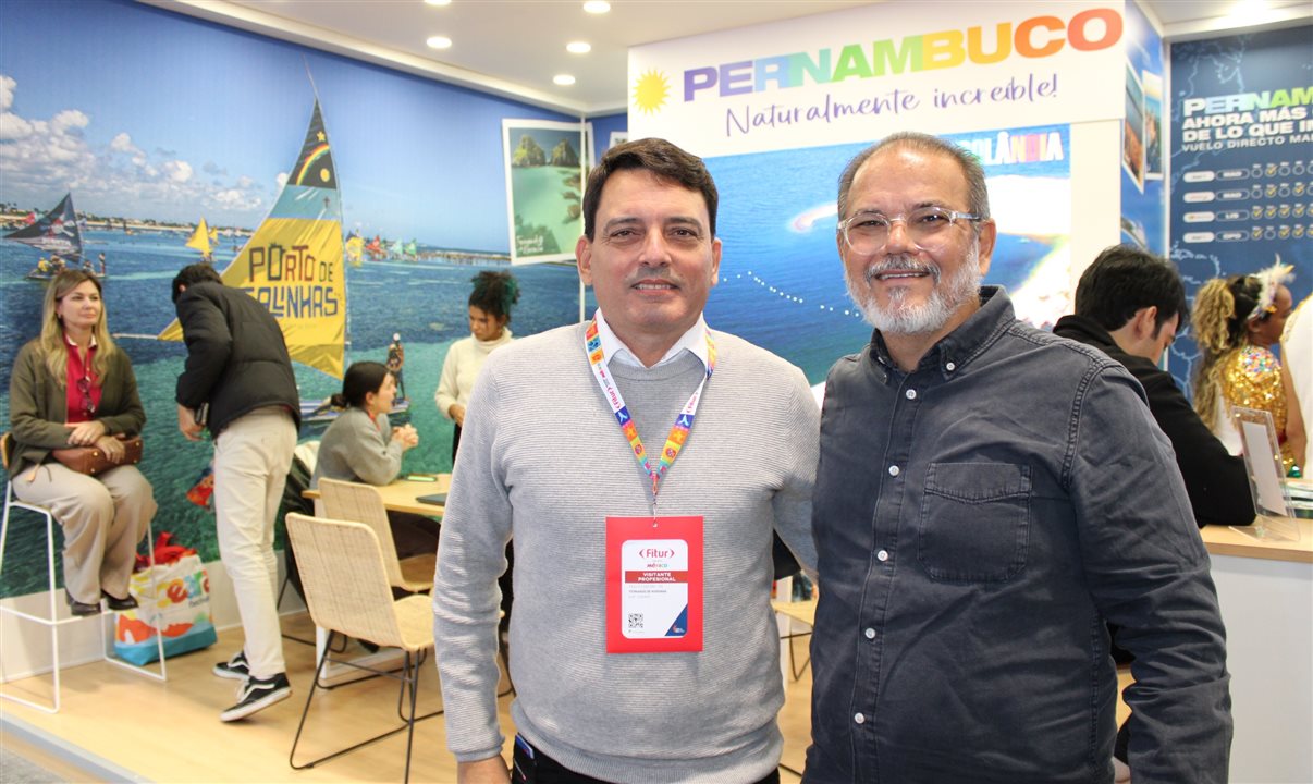 Paulo Henrique Guerra, superintendente de Turismo, Cultura e Esportes da Administração de Fernando de Noronha, e Hayrton Almeida, presidente do Visite Noronha
