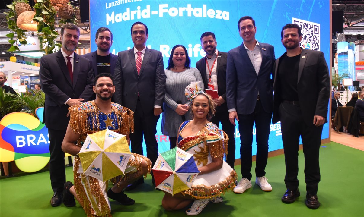 Secretarias de Pernambuco e Ceará estiveram com a Iberia em uma ação que sorteou passagens para os dois destinos