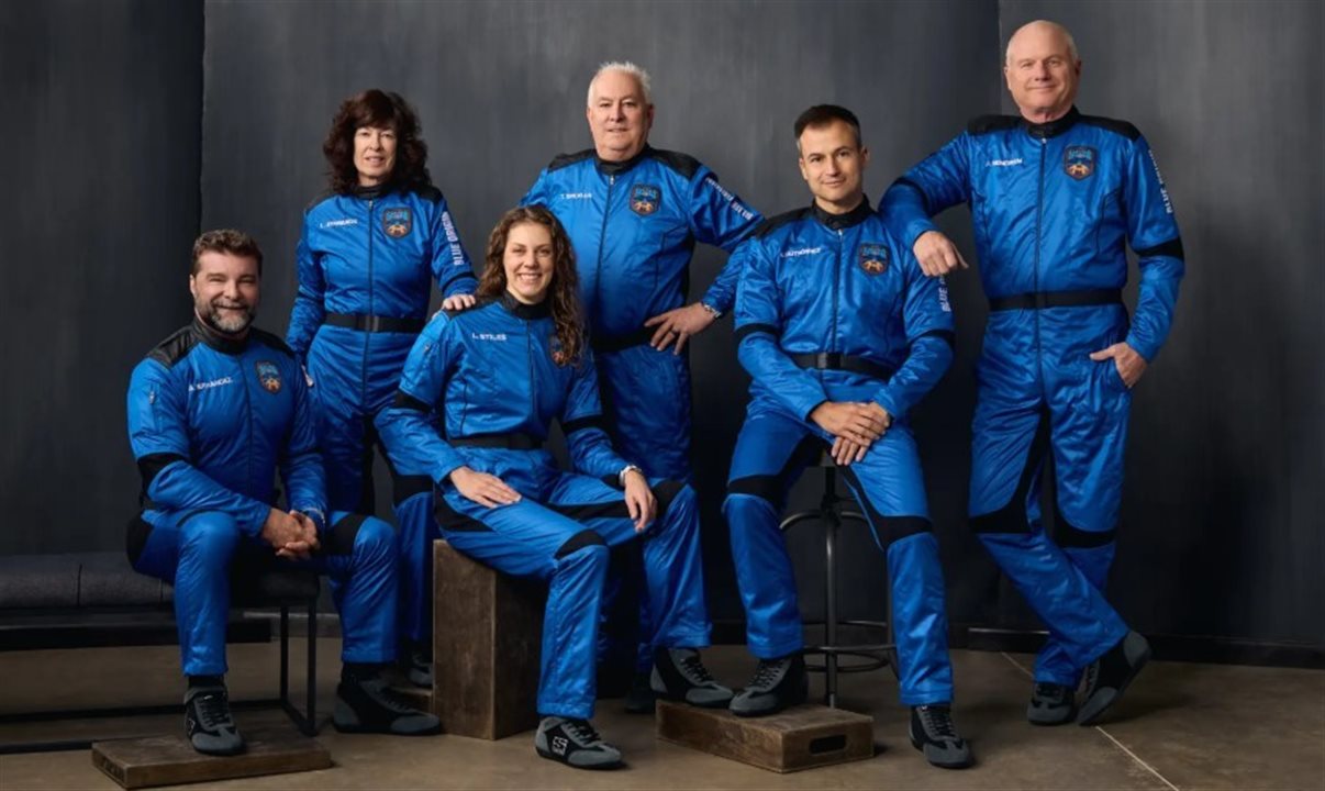 Participantes da missão Blue Origin