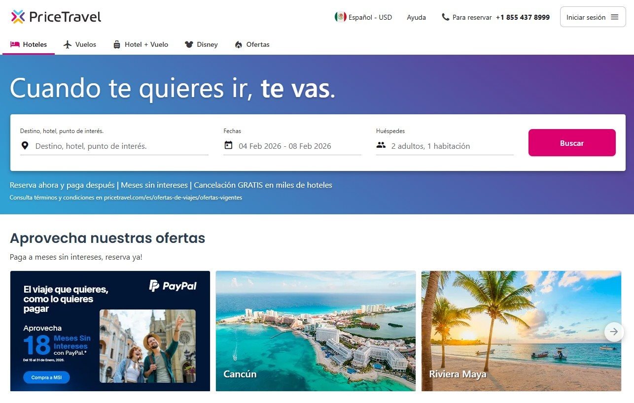 Portal da PriceTravel