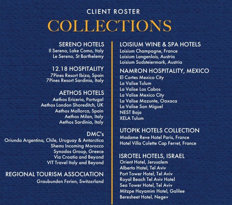 Coleções que serão representadas pela MJL Select no Brasil