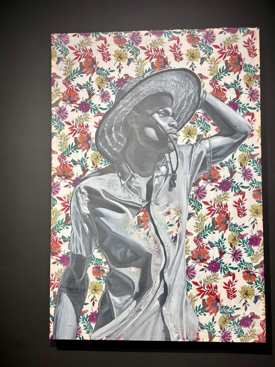 National Art Gallery of Bahamas: &ldquo;A bui&rdquo; (2024), &oacute;leo sobre tecido de Nelson Gray