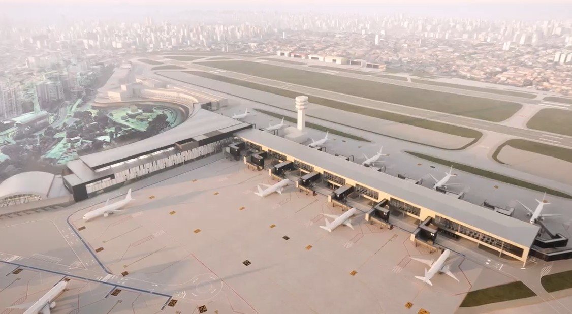 Futuro terminal do aeroporto de Congonhas