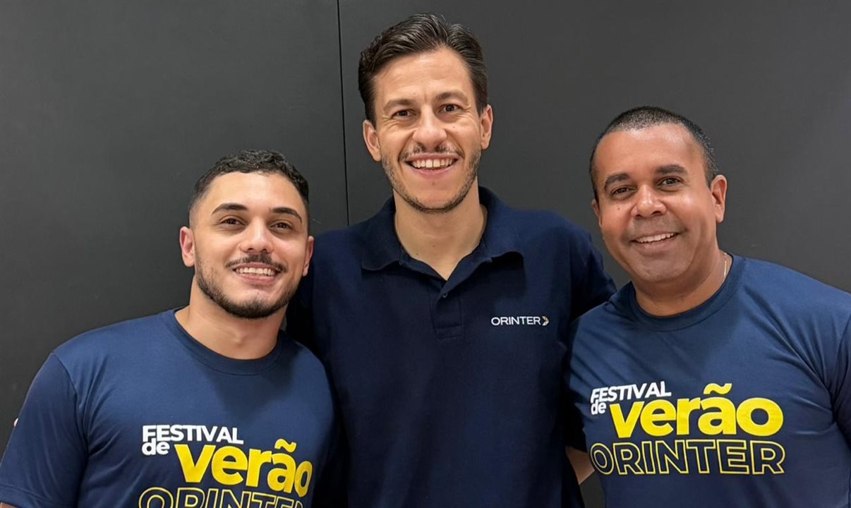 Guilherme Albernaz, Lucas Costa e João Cruz, da Orinter