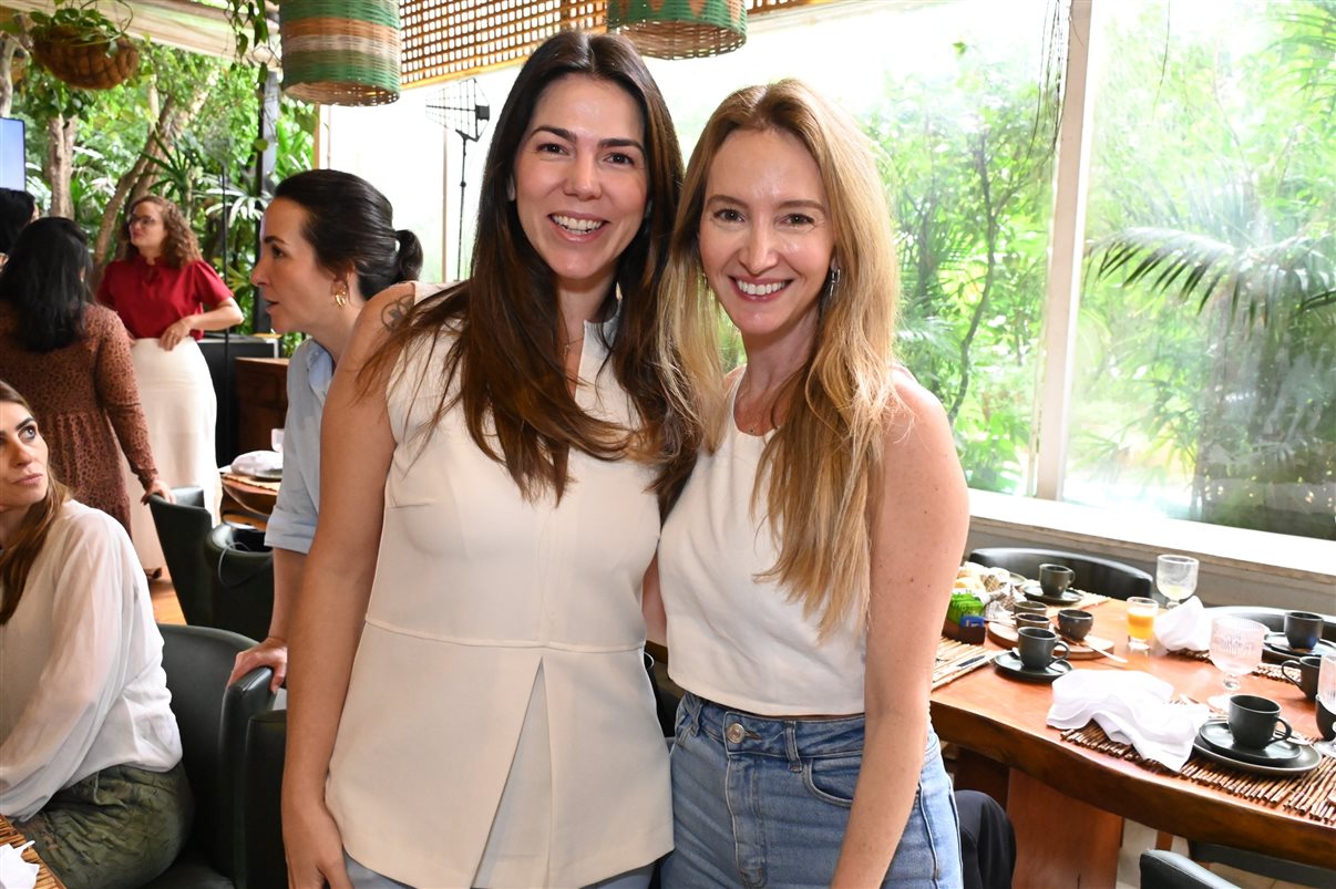 Damaris Ribeiro, da Auroraeco, e Renata Luque, do Oiá Casa Lençóis