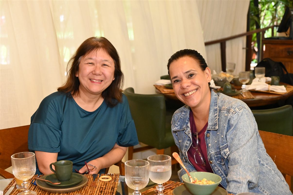 Damaris Ribeiro, da Auroraeco, e Renata Luque, do Oiá Casa Lençóis