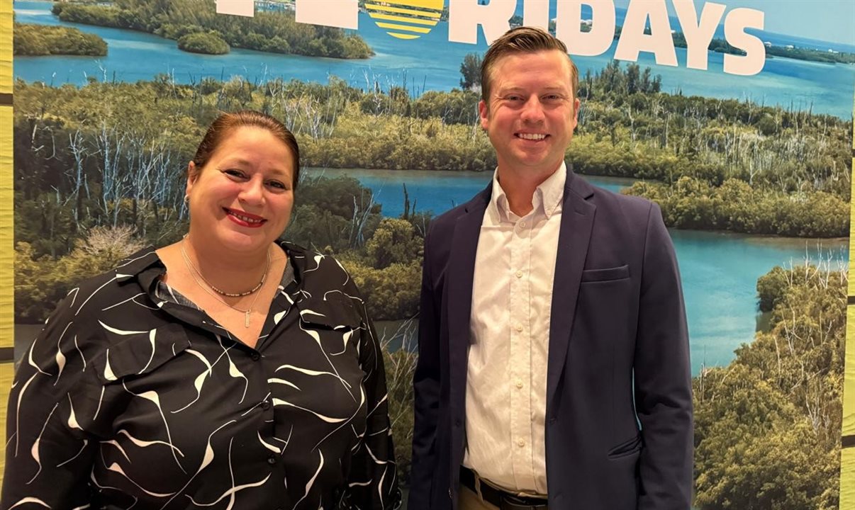 Rafaela Gross Brown e Bryan Griffin, do Visit Florida