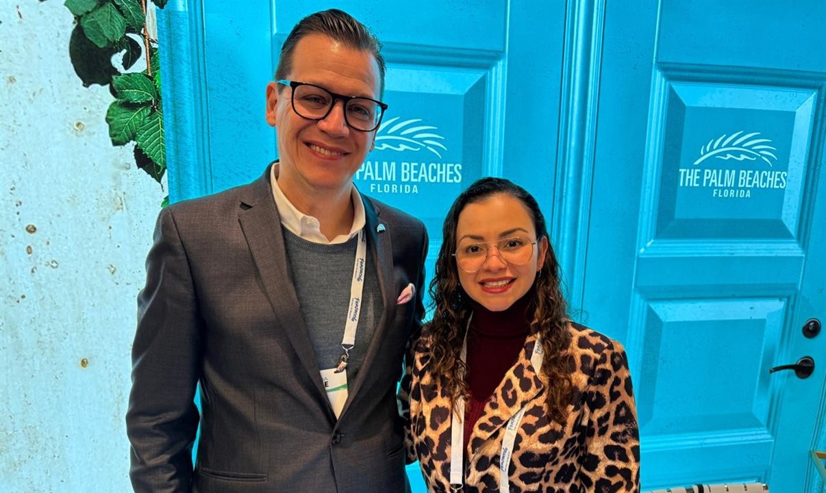 Erick Garnica e Beatriz Carcamo King, de The Palm Beaches