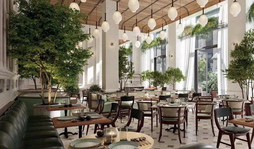 Projeção do Six Senses London, previsto para inaugurar em 1º de março de 2026