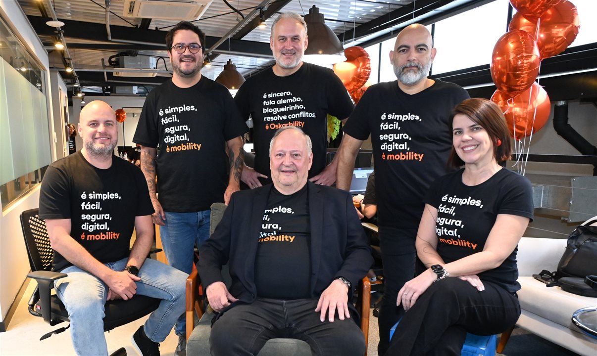 Alexandre Cordeiro, Artur Oliveira, Oskar Kedor, Oswaldo Melantonio Filho, Jean Cruz e Michelle Tonon, da Mobility