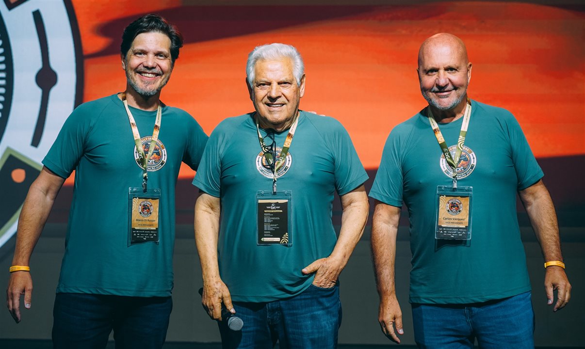 Marco Aurélio Di Ruzze, Eraldo Palmerini e Carlos Vazquez, da BRT