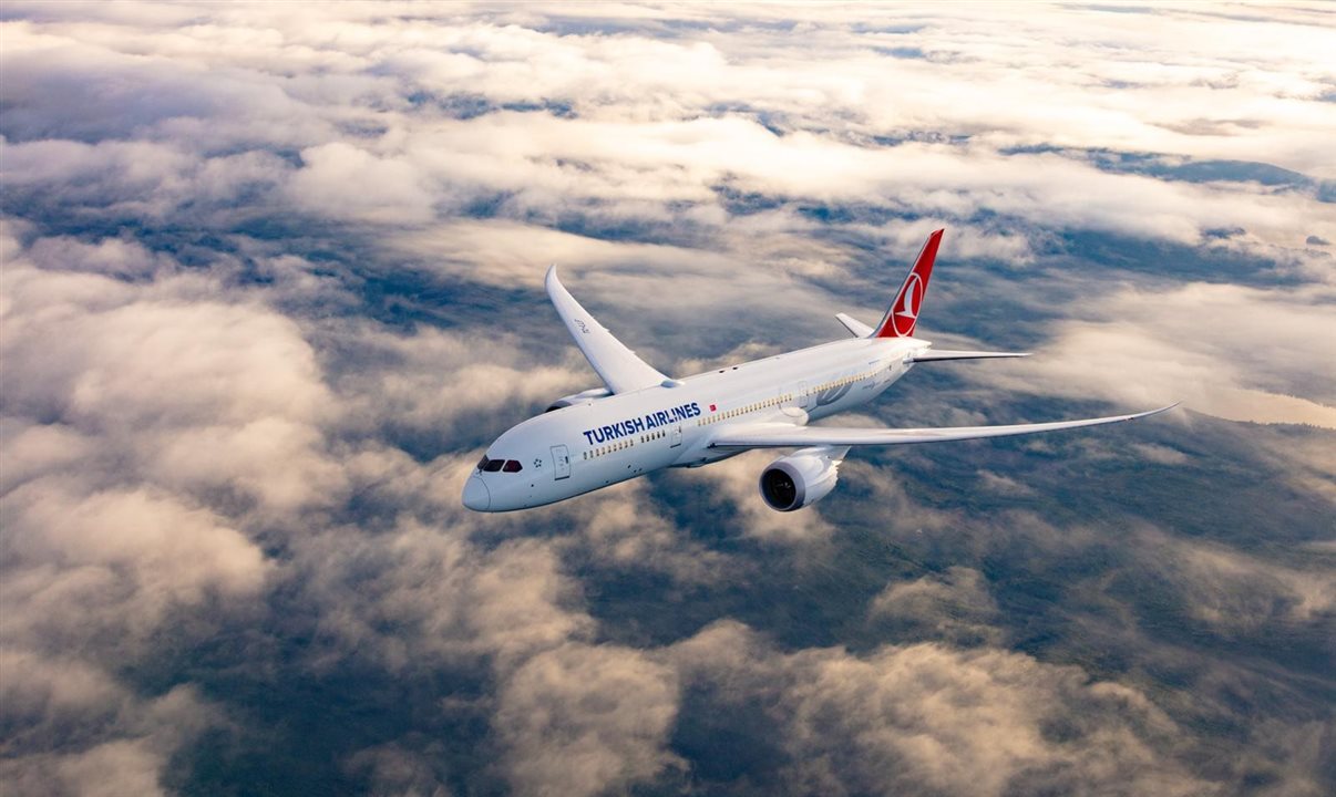Turkish Airlines mantém voos regulares entre São Paulo (GRU), Buenos Aires (EZE), Santiago (SCL) e Istambul (IST)