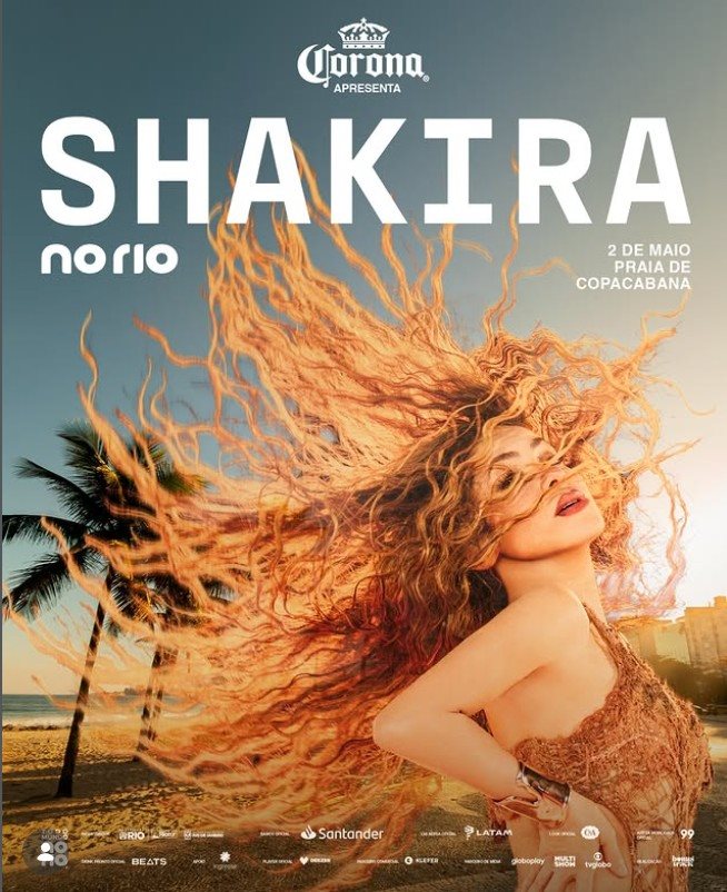 A Latam será companhia aérea oficial do Todo Mundo no Rio em 2026, que apresentará a cantora Shakira