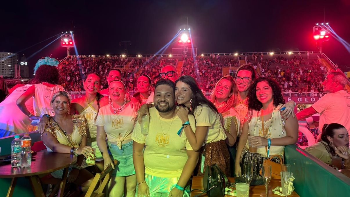 Primeira noite no Camarote King, no espaço exclusivo do Turismo de Curaçao