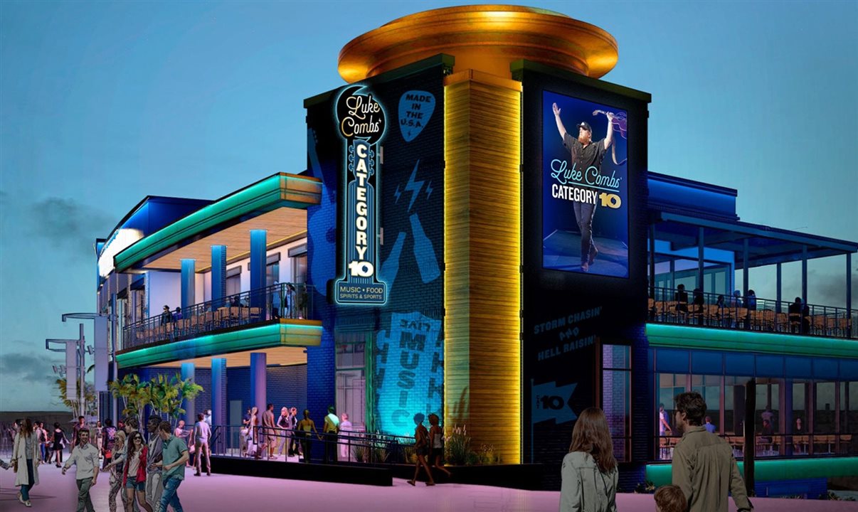 Category 10, de Luke Combs, chega ao Universal CityWalk Orlando