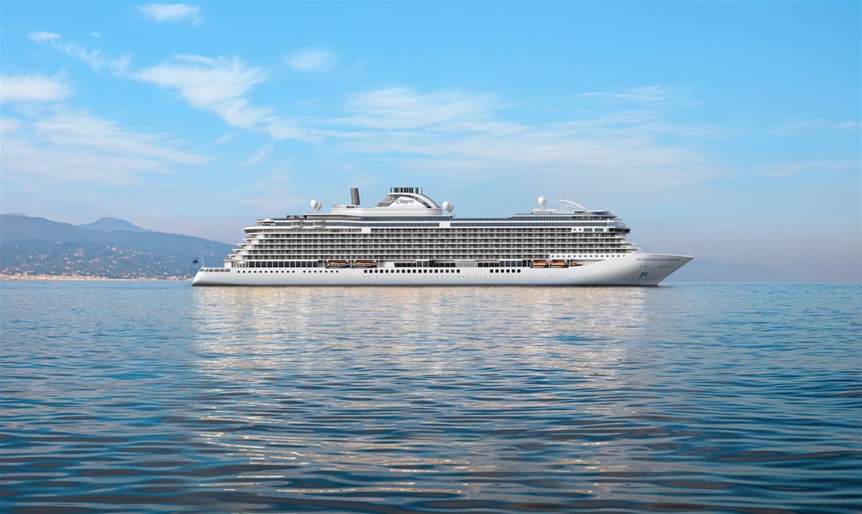 Seven Seas Prestige será 40% maior do que os navios anteriores da Regent, mas acomodará apenas 10% mais hóspedes