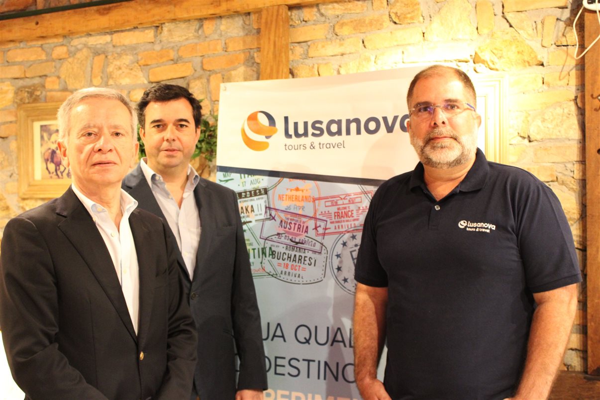 Luís Lourenço, Tiago Encarnação e Sergio Vianna, da Lusanova