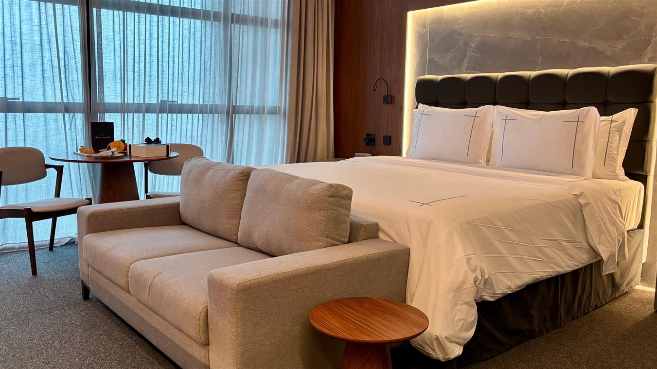 Quarto deluxe do novo Tivoli Maiorana Bel&eacute;m