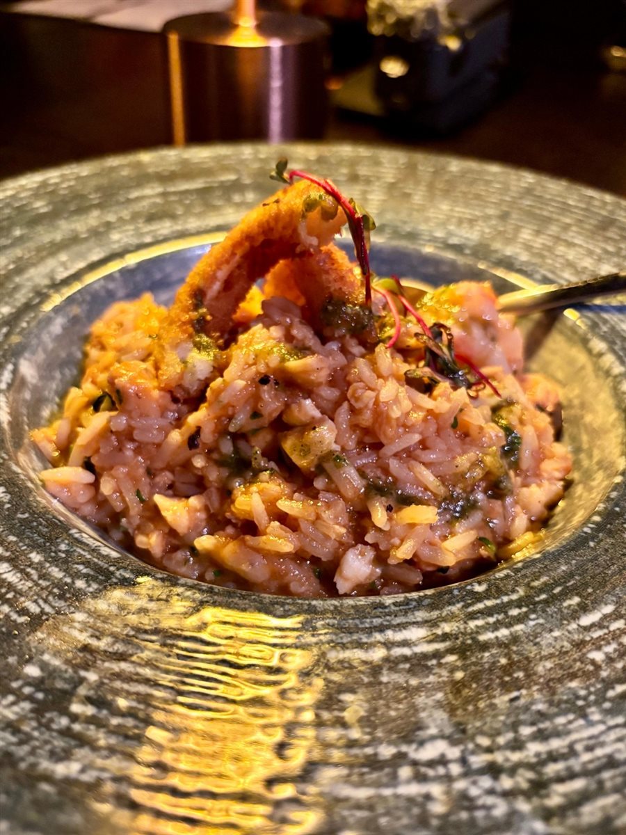 Arroz de frutos do mar, op&ccedil;&atilde;o de prato principal no Seen
