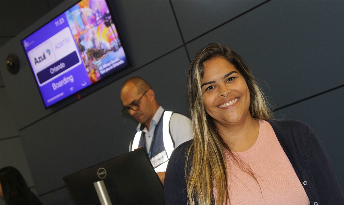 Patrícia Gomes, gerente comercial da Azul Viagens no Aeroporto de Confins