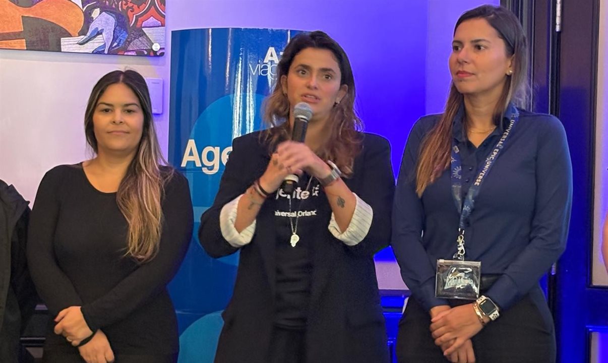 Patrícia Gomes, Giulliana Mesquita e Fernanda Paranhos, da Azul Viagens