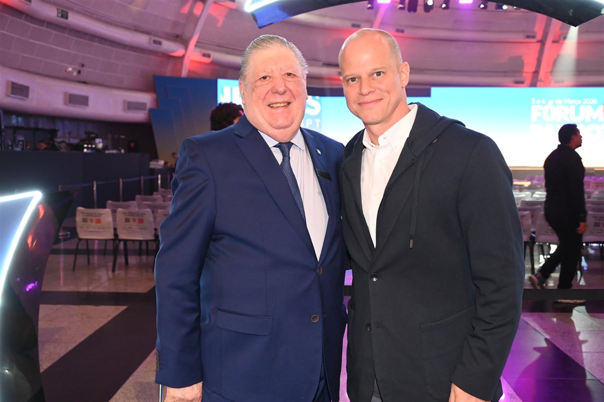 Fernando Guinato, do WTC Events Center, e José Guilherme Alcorta, da PANROTAS