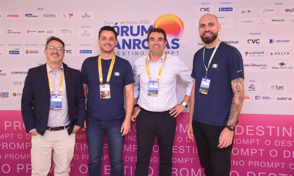 Kleber Lima, Rubens Braga, André Dominciano e Carlos Giubine, da Coris