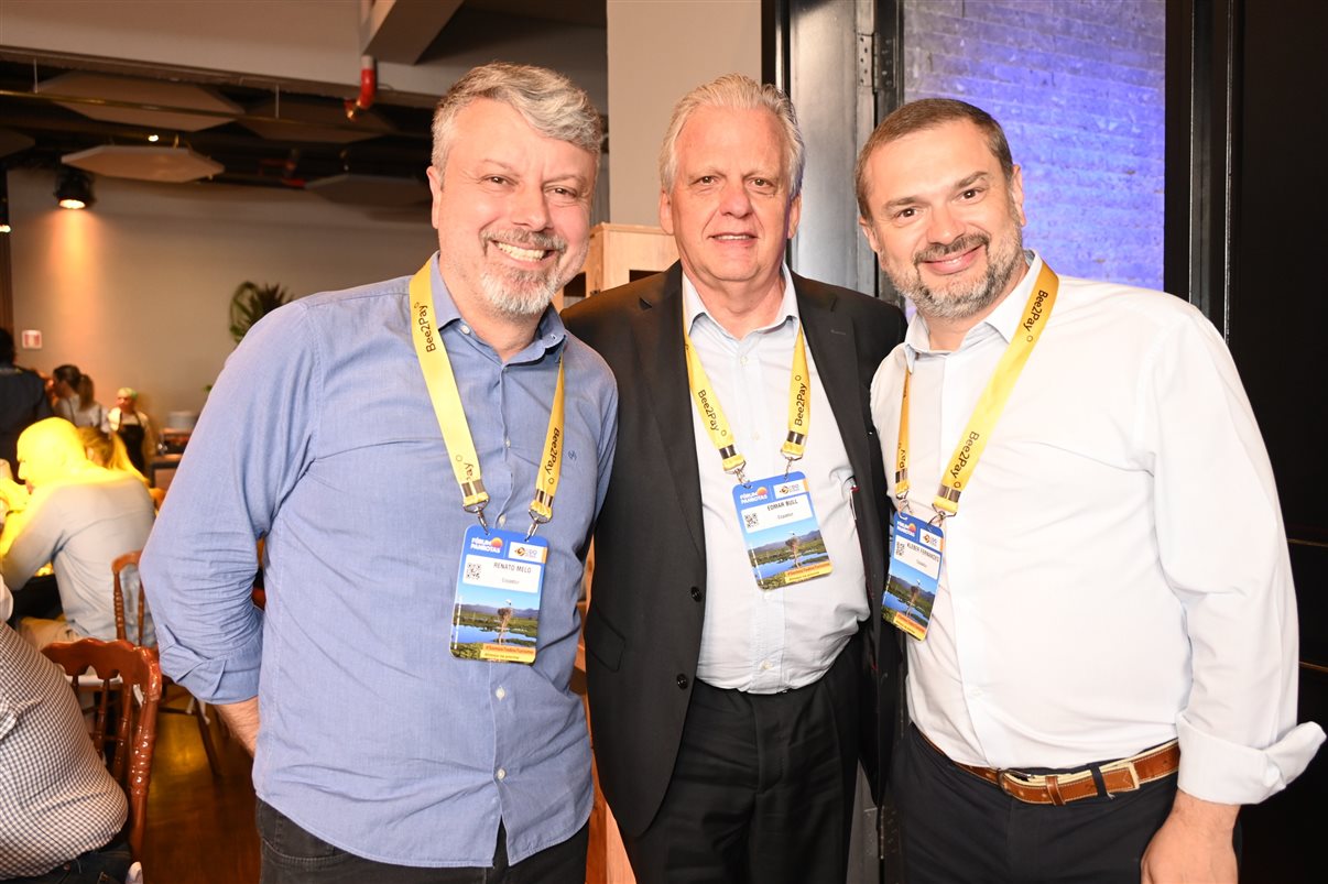 Renato Melo, Edmar Bull e Kleber Fernandes, da Copastur