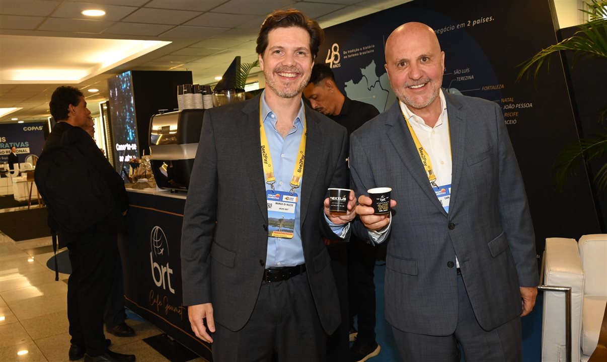 Marco Di Ruzze e Carlos Vazquez, do Grupo BRT