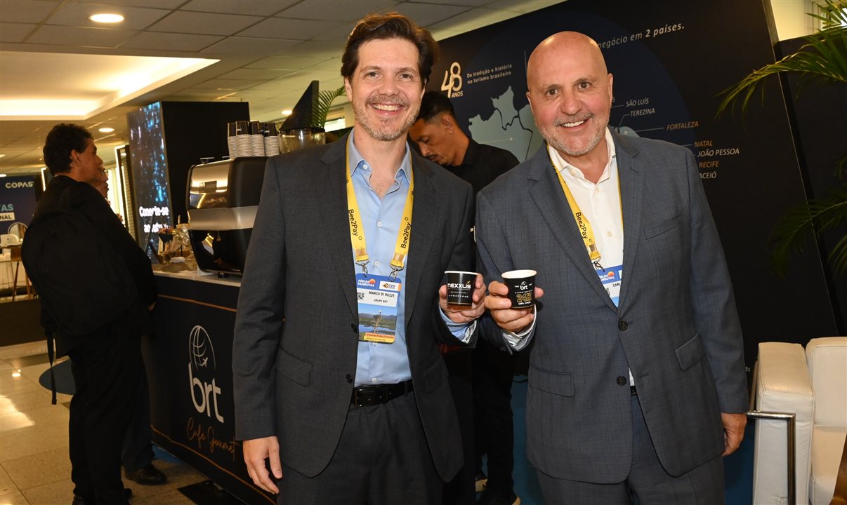 Marco di Ruzze e Carlos Vazquez, do Grupo BRT