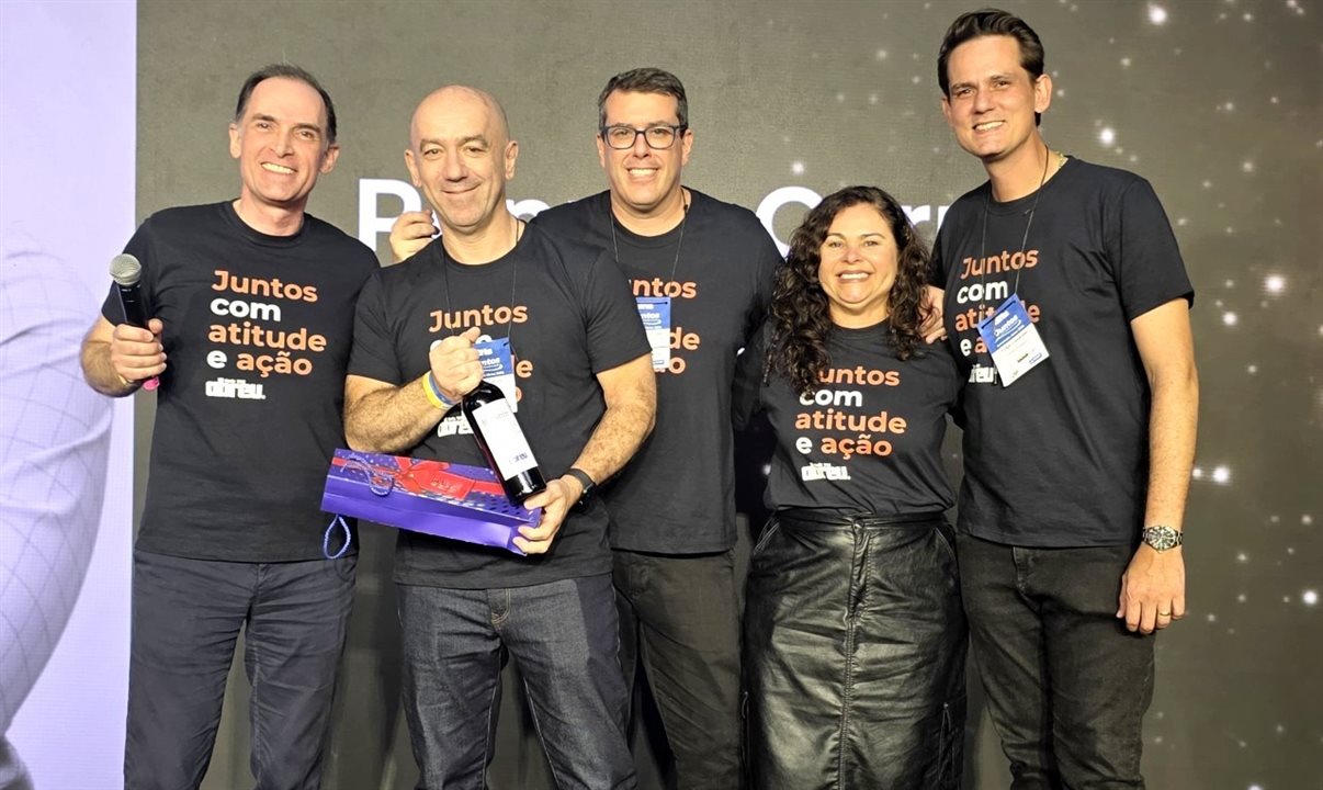 Miguel Couto, Ronnie Corrêa, André Bernardes, Adriana Boeckh e Felipe Cuadrado, executivos da Abreu no Brasil